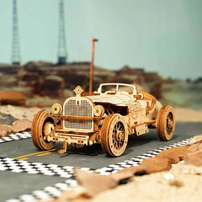 Auto Grand Prix Robotime model 3D z drewna